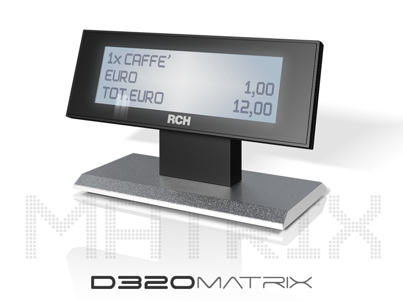 Display LCD grafici di cortesia per comunicare alla propria clientela.