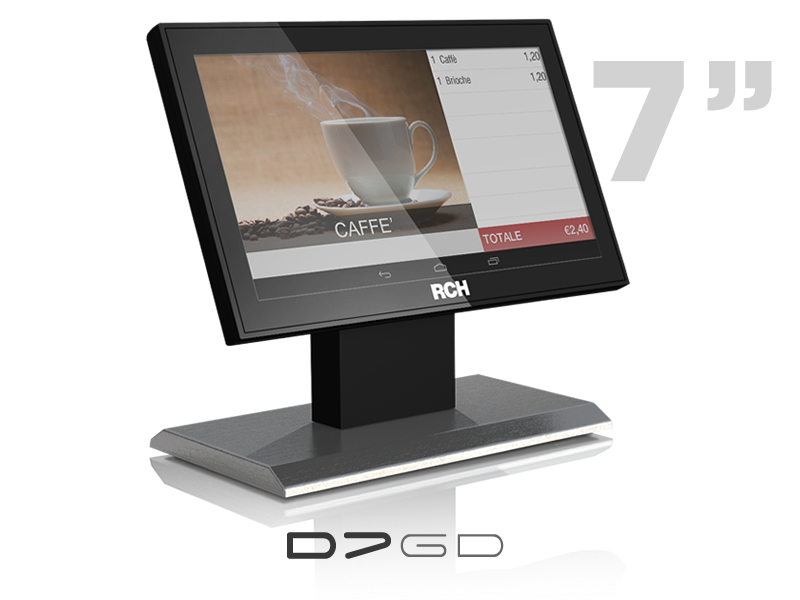 Display LCD grafici di cortesia per comunicare alla propria clientela.