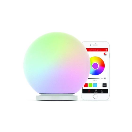 Playbulb Sphere, lampada impermeabile a led che ricarica il tuo smartphone e cambia colore tramite app